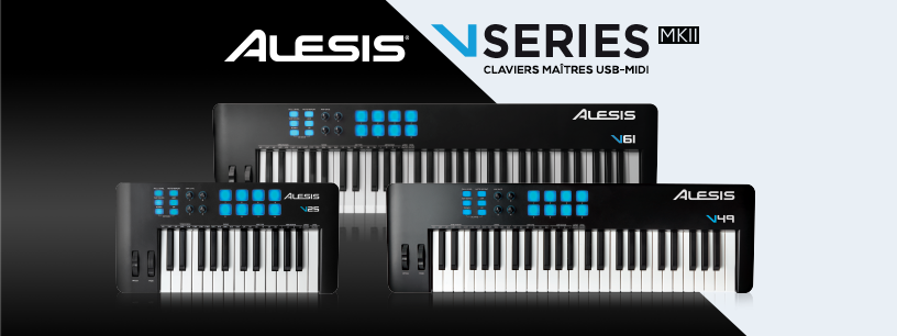 ALESIS V61MKII - Clavier-maître USB-Midi 61 touches