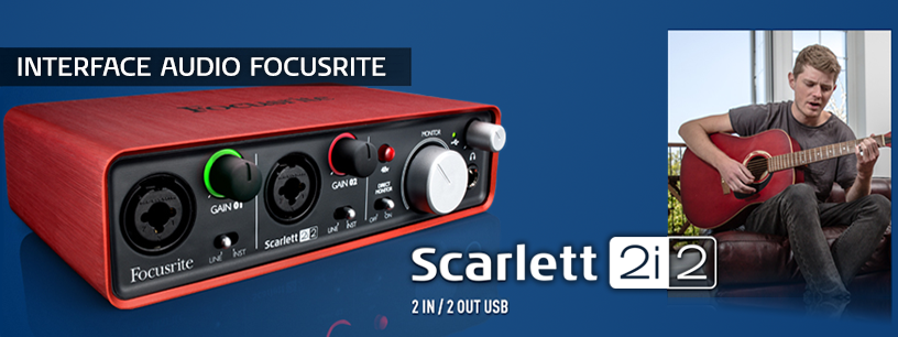 La Scarlett 2i2 est une carte son robuste , simple et  - Audiopole