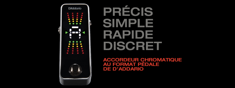 D'addario CT-20 Chromatic Pedal Tuner Pedale accordeur