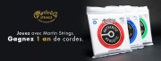 Gagnez un an de cordes Martin Guitar !