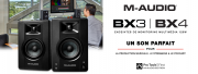 Les nouveaux moniteurs BX3 et BX4 M-Audio