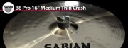 Sabian 16 B8 Pro Medium Crash 