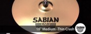 Sabian 16 Xs20 Medium Thin Crash 