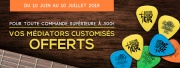 Algam Webstore vous offre vos médiators customisés