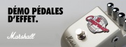 Les pédales d'effet Marshall en démo