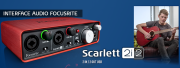 L'interface audio portable Focusrite Scarlett 2i2