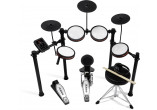 Kit tout-en-un 4 fûts, pad de kick, 3 cymbales, Bluetooth