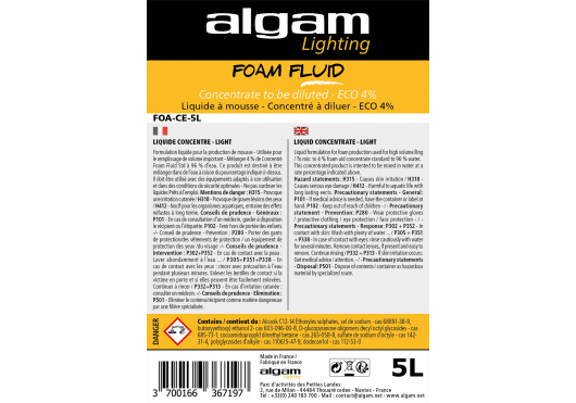 ALGAM LIGHTING Liquides FOA-CE-5L