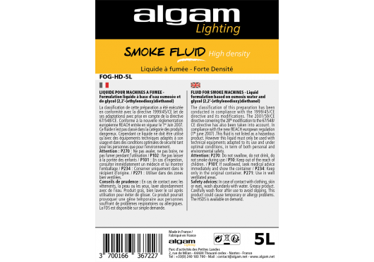 ALGAM LIGHTING Liquides FOG-HD-5L