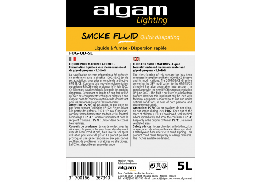 ALGAM LIGHTING Liquides FOG-QD-5L