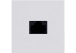 Plastron 45x45 RJ45 Blanc photo Plastron 45x45 RJ45 Blanc