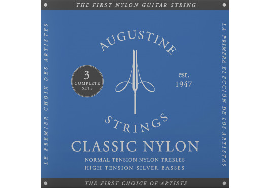 AUGUSTINE CORDES CLASSIQUES BLEU-3P