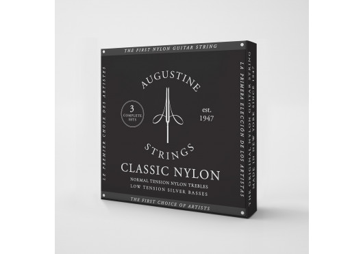 AUGUSTINE CORDES CLASSIQUES NOIR-3P