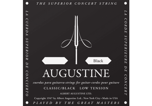 AUGUSTINE CORDES CLASSIQUES NOIR3-SOL