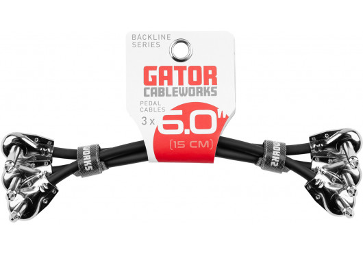 GATOR CABLEWORKS CÂBLES INSTRUMENT GCWB-INS-6INRA3PK