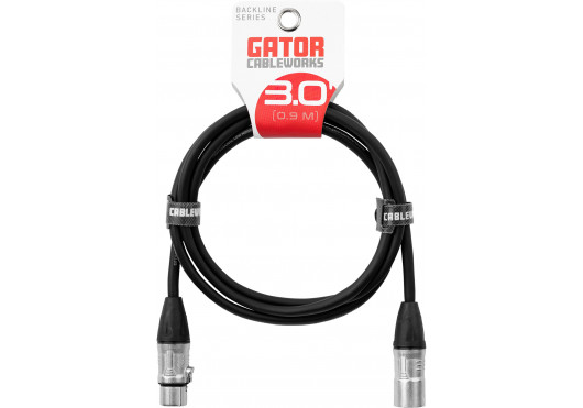 GATOR CABLEWORKS CÂBLES MICROPHONE GCWB-XLR-03