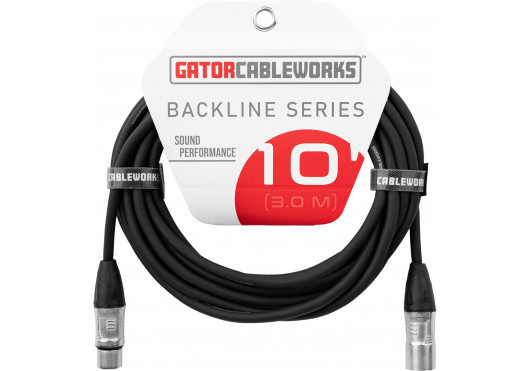 GATOR CABLEWORKS CÂBLES MICROPHONE GCWB-XLR-10