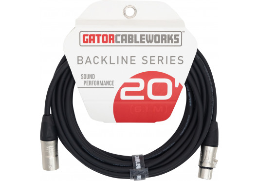 GATOR CABLEWORKS CÂBLES MICROPHONE GCWB-XLR-20