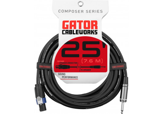 CABLEWORKS CÂBLES HAUT-PARLEUR GCWC-SPK-25-1TL