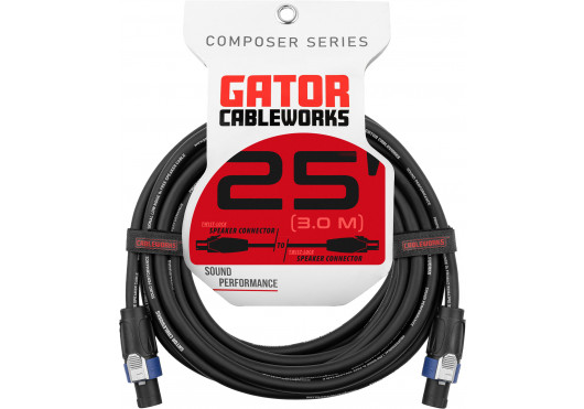 CABLEWORKS CÂBLES HAUT-PARLEUR GCWC-SPK-25-2TL