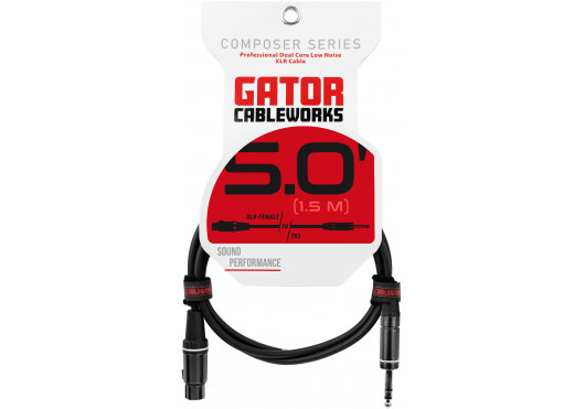 CABLEWORKS CÂBLES MICROPHONE GCWC-XLR-05FTRS