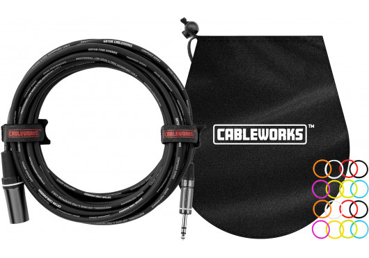 CABLEWORKS CÂBLES MICROPHONE GCWC-XLR-10MTRS