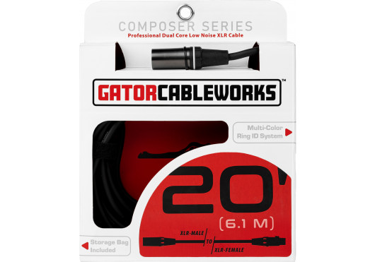 CABLEWORKS CÂBLES MICROPHONE GCWC-XLR-20