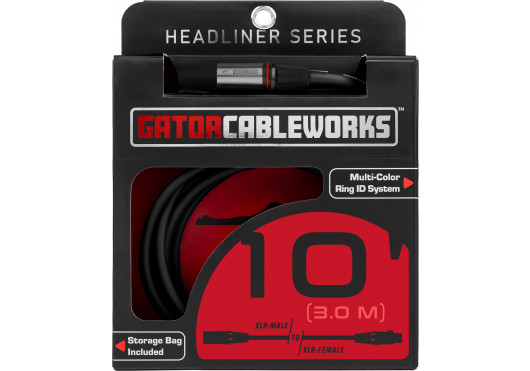 CABLEWORKS CÂBLES MICROPHONE GCWH-XLR-10