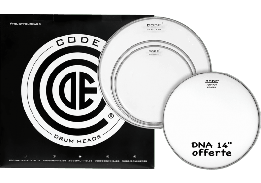 CODE DRUMHEADS TOM PACK TPDNACLRS