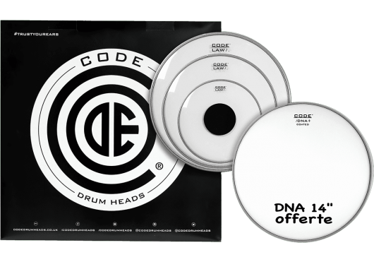 CODE DRUMHEADS Tom Pack TPLAWCLRF