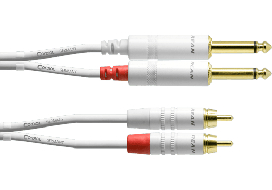 CORDIAL Câbles audio CFU1.5PC-SNOW