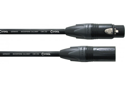 CORDIAL CÂBLES MICROPHONE CSM10FM-GOLD250