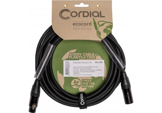 CORDIAL CÂBLES MICROPHONE ECOCORD-5FM