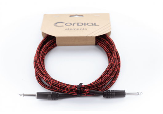 CORDIAL Câbles Instrument EI3PP-TWEED-RD