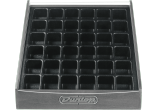 Présentoir médiators CM36 gris vide (36 cases)