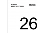 Corde acoustique 80/20 Bronze .026, filée