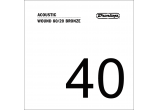 Corde acoustique 80/20 Bronze .040, filée