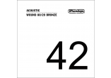 Corde acoustique 80/20 Bronze .042, filée
