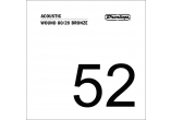 Corde acoustique 80/20 Bronze .052, filée