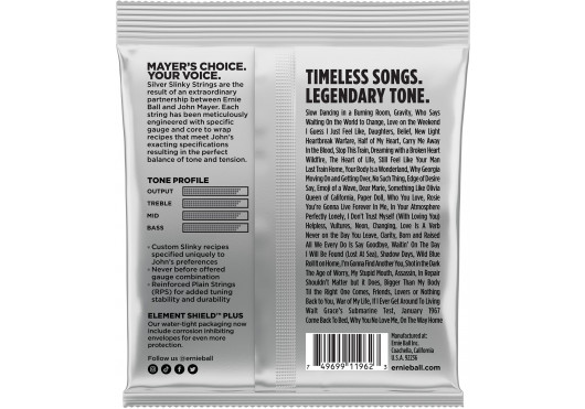 ERNIE BALL CORDES ELECTRIQUES 2218