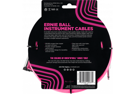 ERNIE BALL Câbles Instrument 6083