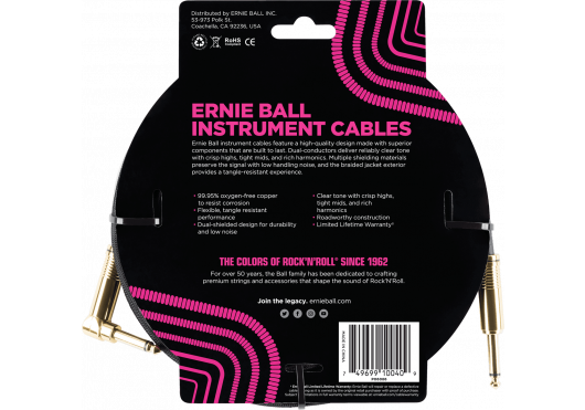 ERNIE BALL Câbles Instrument 6086