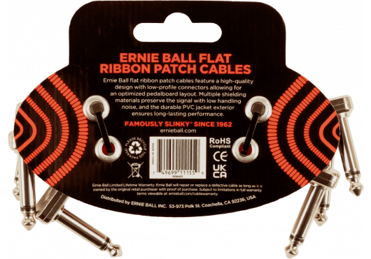 ERNIE BALL Câbles Instrument 6401
