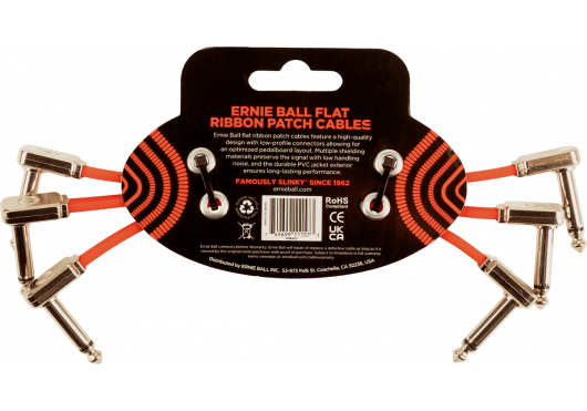 ERNIE BALL Câbles Instrument 6402