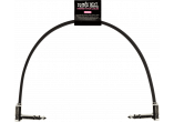 TRS coudé fin & plat - 30cm noir
