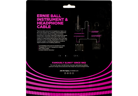 ERNIE BALL CABLES AUDIO 6411
