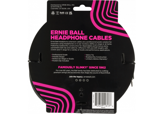 ERNIE BALL Câbles audio 6425