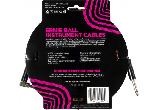 ERNIE BALL CABLES INSTRUMENT 6470