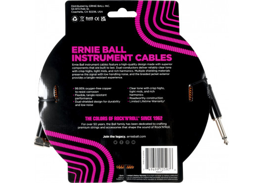 ERNIE BALL CABLES INSTRUMENT 6471