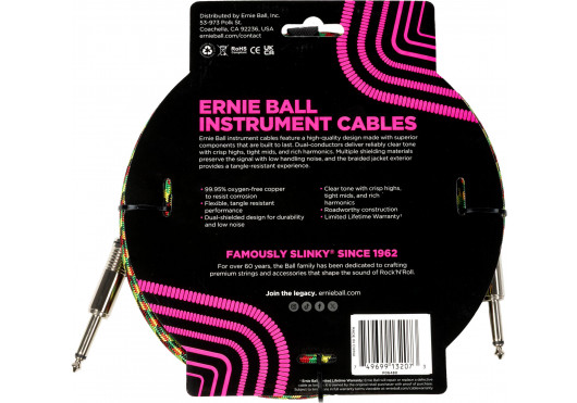 6480 ERNIE BALL CABLES INSTRUMENT 6480